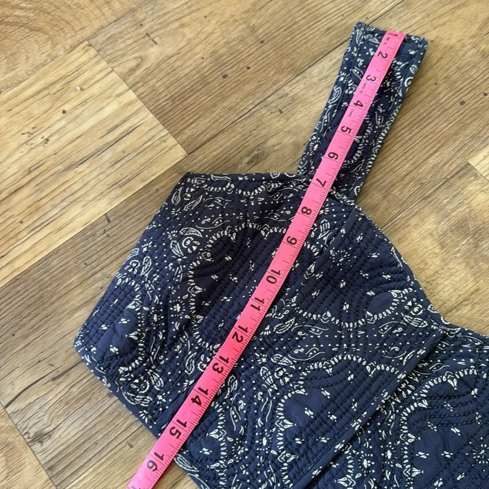 Madewell Quilted Sweetheart Crop Top Size 2 - Picture 14 of 16